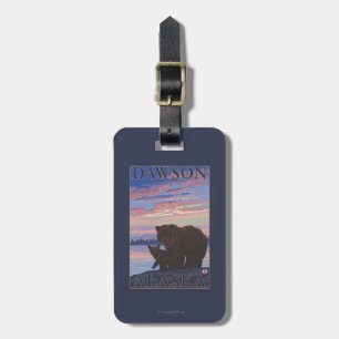 Bär und CUB - Dawson, Alaska Gepäckanhänger