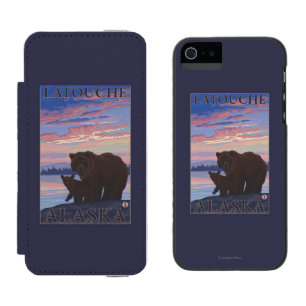 Bär und CUB - Latouche, Alaska Incipio Watson™ iPhone 5 Geldbörsen Hülle
