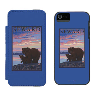 Bär und CUB - Seward, Alaska Incipio Watson™ iPhone 5 Geldbörsen Hülle