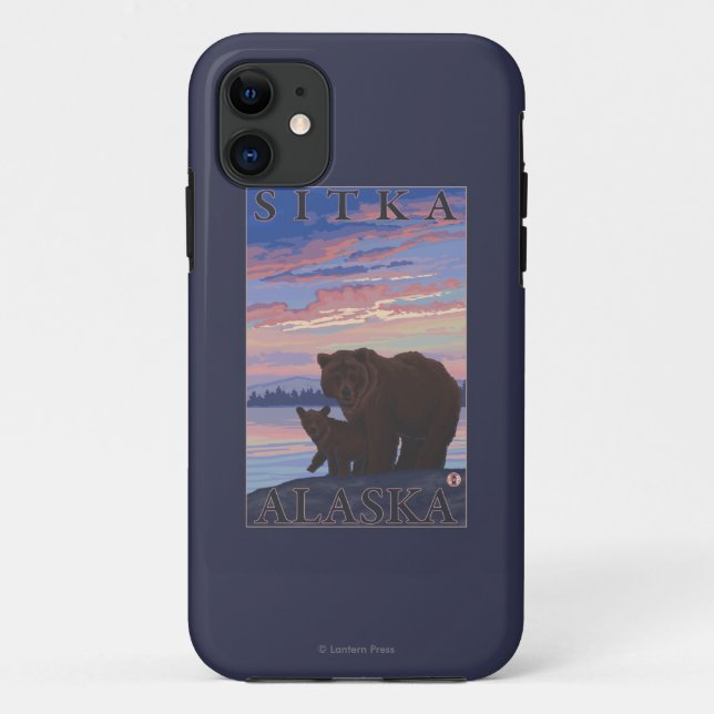 Bär und CUB - Sitka, Alaska Case-Mate iPhone Hülle (Rückseite)