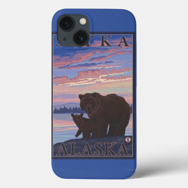 Bär und Cub - Sitka, Alaska Case-Mate iPhone Hülle (Rückseite)