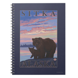 Bär und Cub - Sitka, Alaska Notizblock
