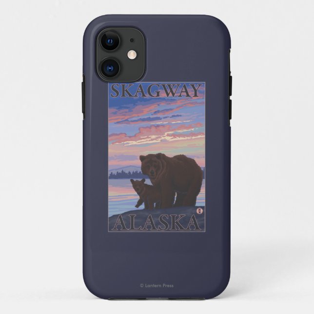 Bär und CUB - Skagway, Alaska Case-Mate iPhone Hülle (Rückseite)