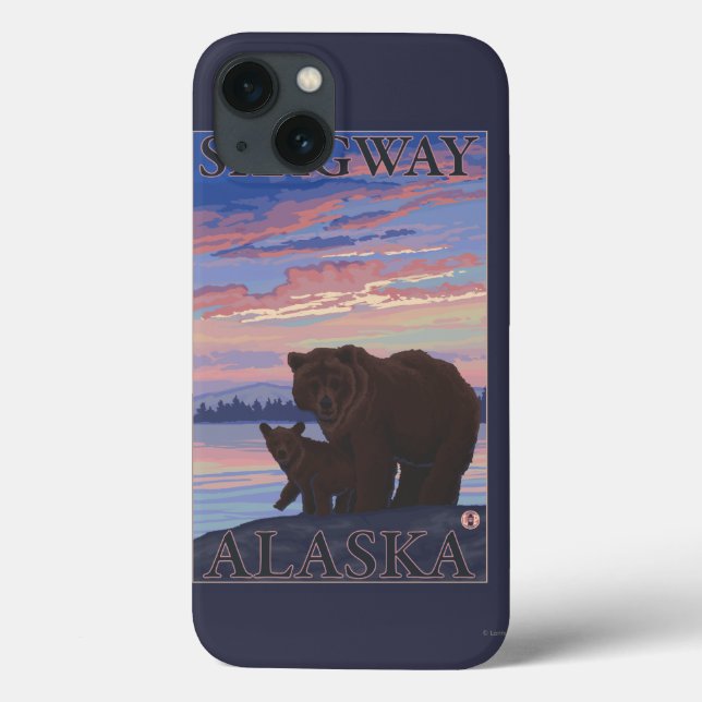 Bär und Cub - Skagway, Alaska Case-Mate iPhone Hülle (Rückseite)