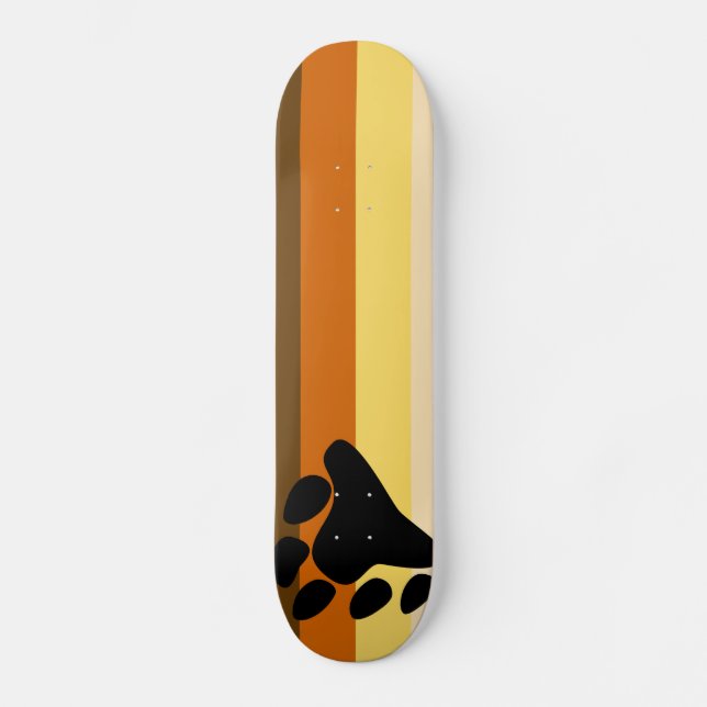 Bär und Gay Pride-Flagge CUB-GemeinschaftsLGBT Skateboard (Vorderseite)