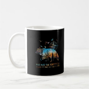 Bär und in den Wald gehe ich zu verlieren meinen Kaffeetasse