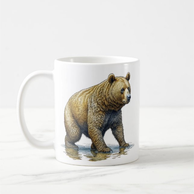 Bär und Kaffeepuppe Kaffeetasse (Links)