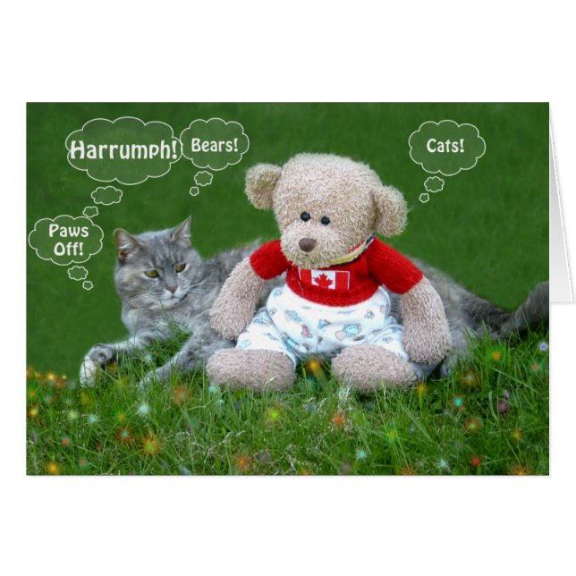 Bär und Katze (Vorderseite (Horizontal))