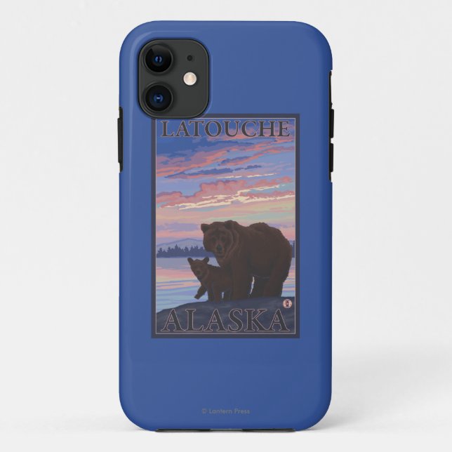 Bär und Keule - Latouche, Alaska Case-Mate iPhone Hülle (Rückseite)