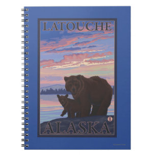 Bär und Keule - Latouche, Alaska Notizblock