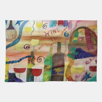 Bar und Küchenhandtuch zur Weinzeit Handtuch