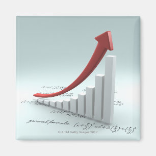 Bar und Pfeil mit Formel Magnet