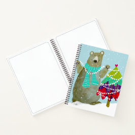 Bär- und Sonnenkulpturenblatt Notizbuch