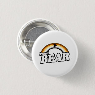 Bär und Stolz Button