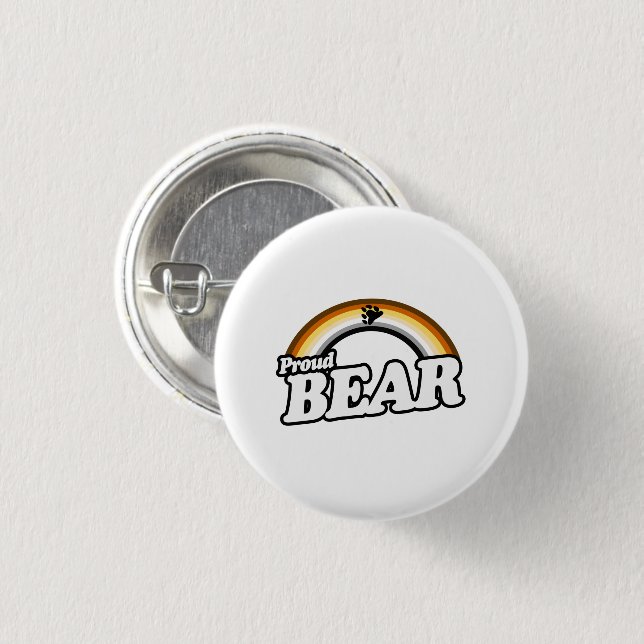 Bär und Stolz Button (Vorne & Hinten)