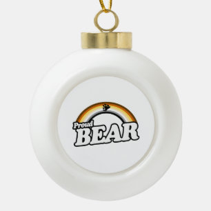 Bär und Stolz Keramik Kugel-Ornament