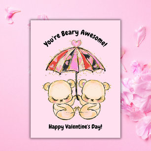 Bär Valentinstag Foto Feiertagskarte