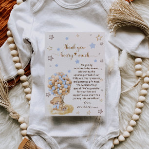 Bär Vielen Dank Beary Viel Vintage Baby Shower Kar Dankeskarte