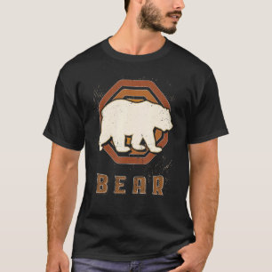 Bär Vintage Retro Klassiker Tierliebe T-Shirt