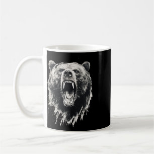 Bär Vintage wütender Grizzlybär Wandern Camping Ca Kaffeetasse