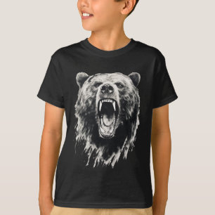 Bär Vintage wütender Grizzlybär Wandern Camping Ca T-Shirt