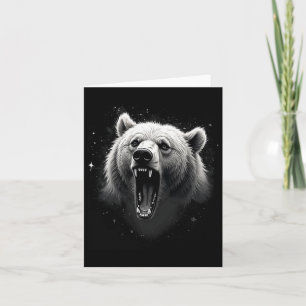 Bär Vintage wütender Grizzlybär Wandern Camping Ro Karte