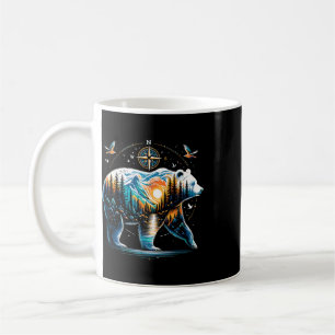 Bär Wandern Grizzly Bär Camping Camper  Kaffeetasse