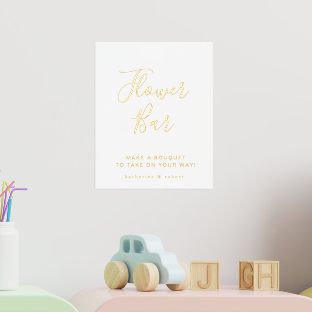 Bar Wedding in der Blume Foliendrucke (In Situ (Kinderzimmer 2))