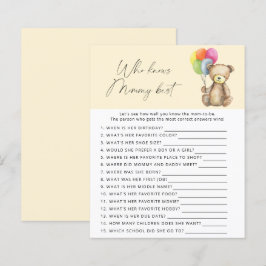 Bär - Wer kennt das beste Spiel der Mama?