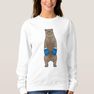 Bär wie Boxer mit Boxhandschuhen Sweatshirt