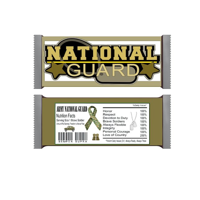 Bar Wrapper, Militär der Nationalgarde Notizblock (Von Creator hochgeladen)