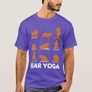Bär Yoga Süße Bären beim Sport Bär Yoga Namaste T-Shirt