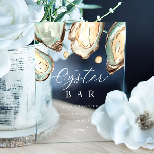 Bar-Zeichen für Küstengewässer Oyster Acrylschild
