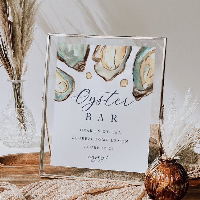 Bar-Zeichen für Küstengewässer Oyster Poster (Von Creator hochgeladen)