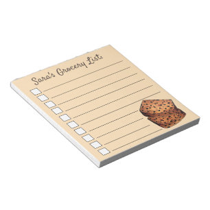 Bara Brith Welsh Speckled Brot Frucht Loaf UK Food Notizblock