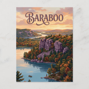 Baraboo, Wisconsin Postkarte