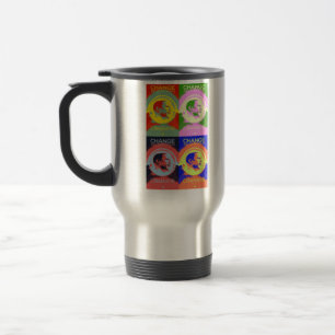 Barack 08 Pop-Kunst Reise-Tasse Reisebecher
