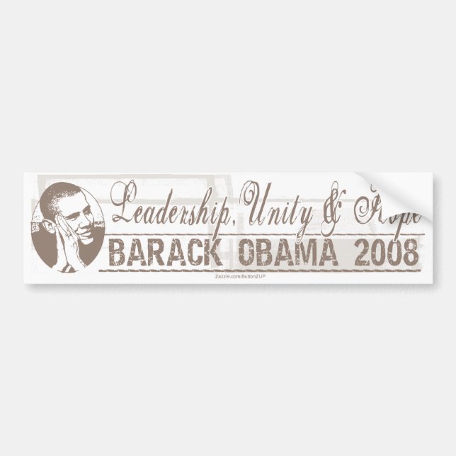 Barack Autoaufkleber 2008 (Vorne)