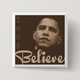 Barack glauben Knopf Button
