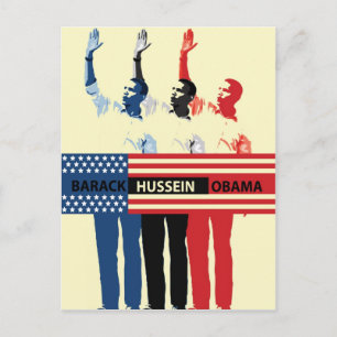 Barack Hussein Obama Postcard Postkarte