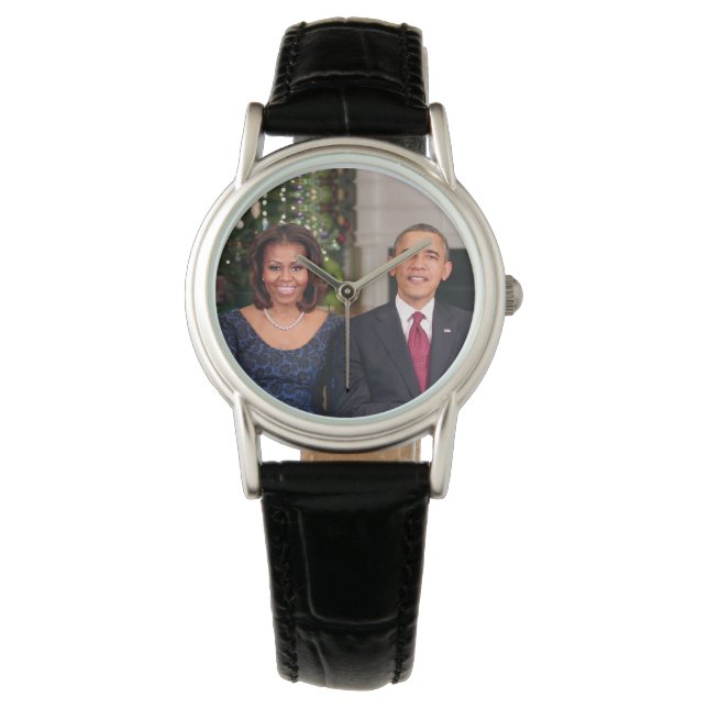Barack & Michelle 2013 - Watch Armbanduhr (Vorderseite)