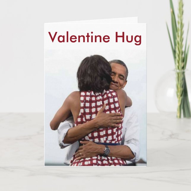 Barack-Michelle Valentinstag - Karte (Vorderseite)