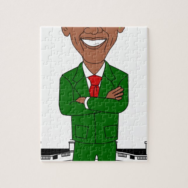 Barack-Oama-Santa-Klub Puzzle (Vertikal)