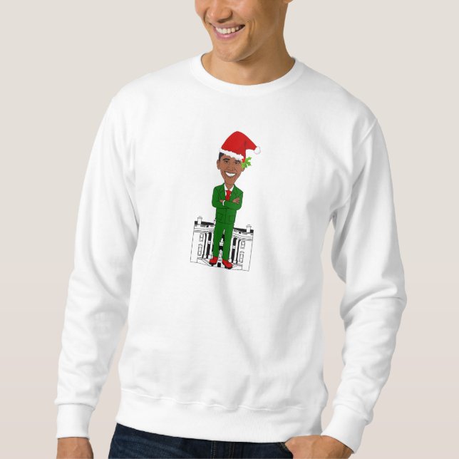 Barack-Oama-Santa-Klub Sweatshirt (Vorderseite)