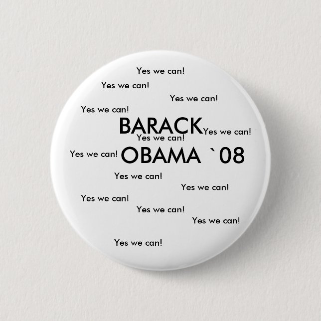 BARACK OBAMA ` 08 Knopf Button (Vorderseite)