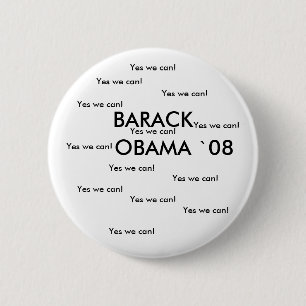 BARACK OBAMA ` 08 Knopf Button