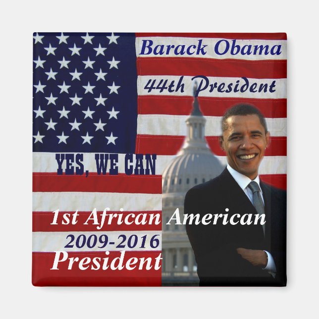 Barack Obama,1 amerikanischer Präsident Afrikas_Ma Magnet (Vorne)