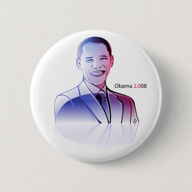 Barack Obama 2008 Knöpfe Button (Vorderseite)
