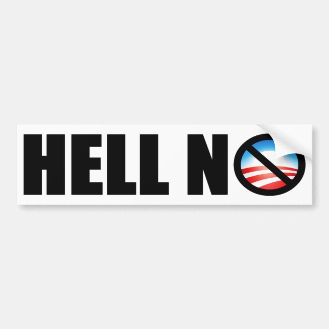 Barack Obama 2012? Nein! Autoaufkleber (Vorne)