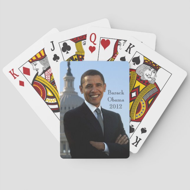 Barack Obama 2012 Spielkarten (Rückseite)